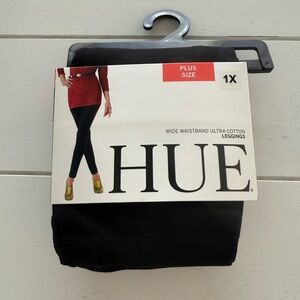 HUE Ultra Cotton Black Leggings